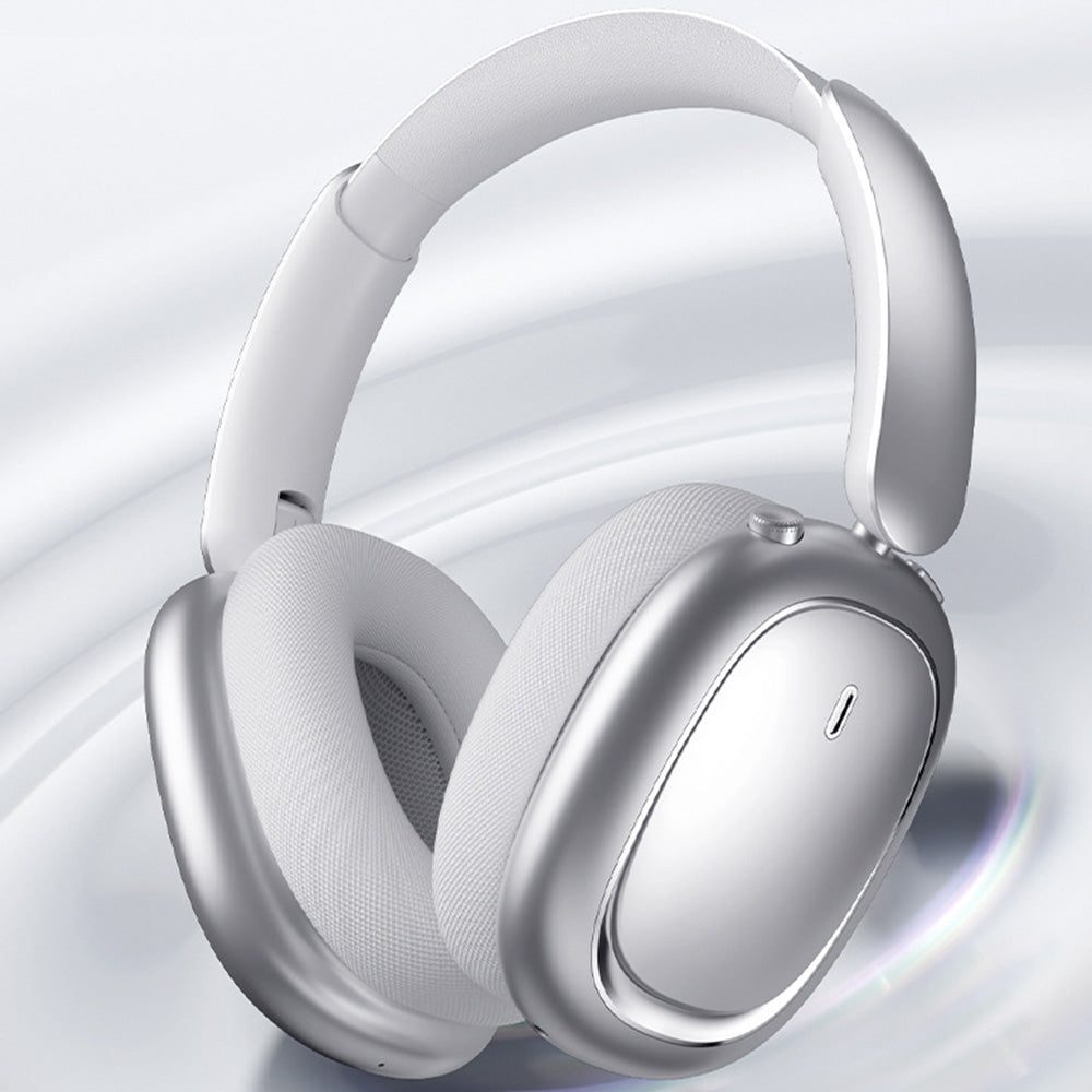 Lightweight Clear Over Ear Bluetooth Headsets-Silver