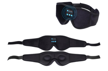 Bluetooth Sleep Headphones Wireless 3D Sleep Mask Bluetooth 5.0 Music Eye Mask with Ultra-Thin Stereo Speaker-Black