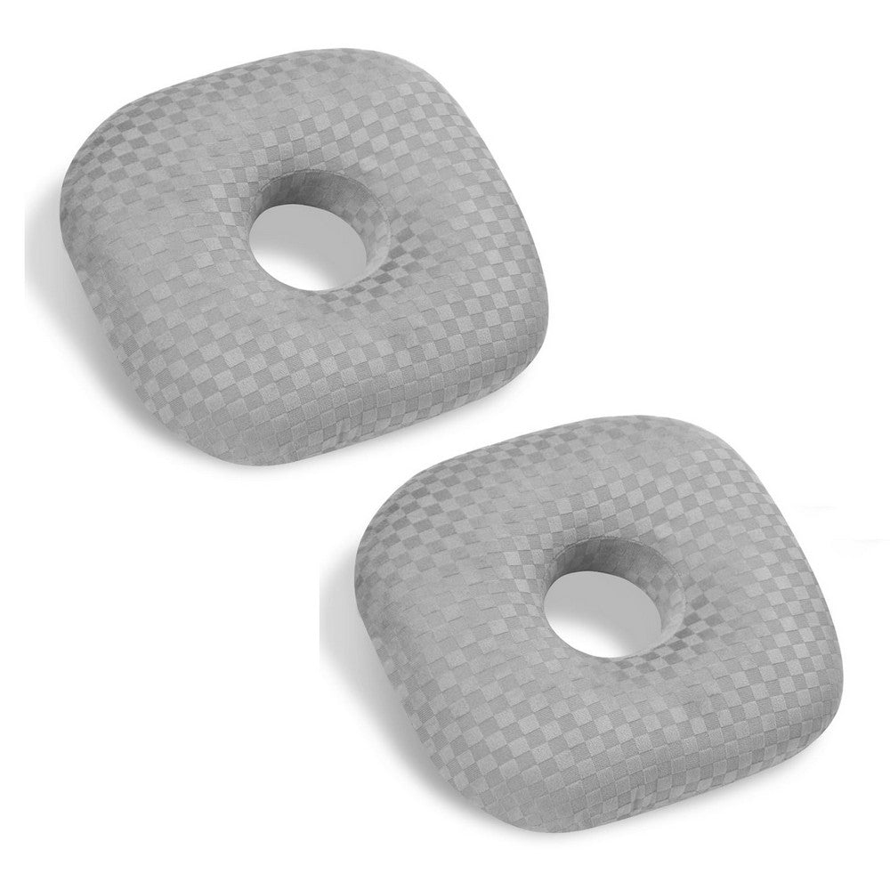 2Pcs Ear Piercing Pillow for Side Sleepers with an Ear Hole for CNH and Ear Pain
