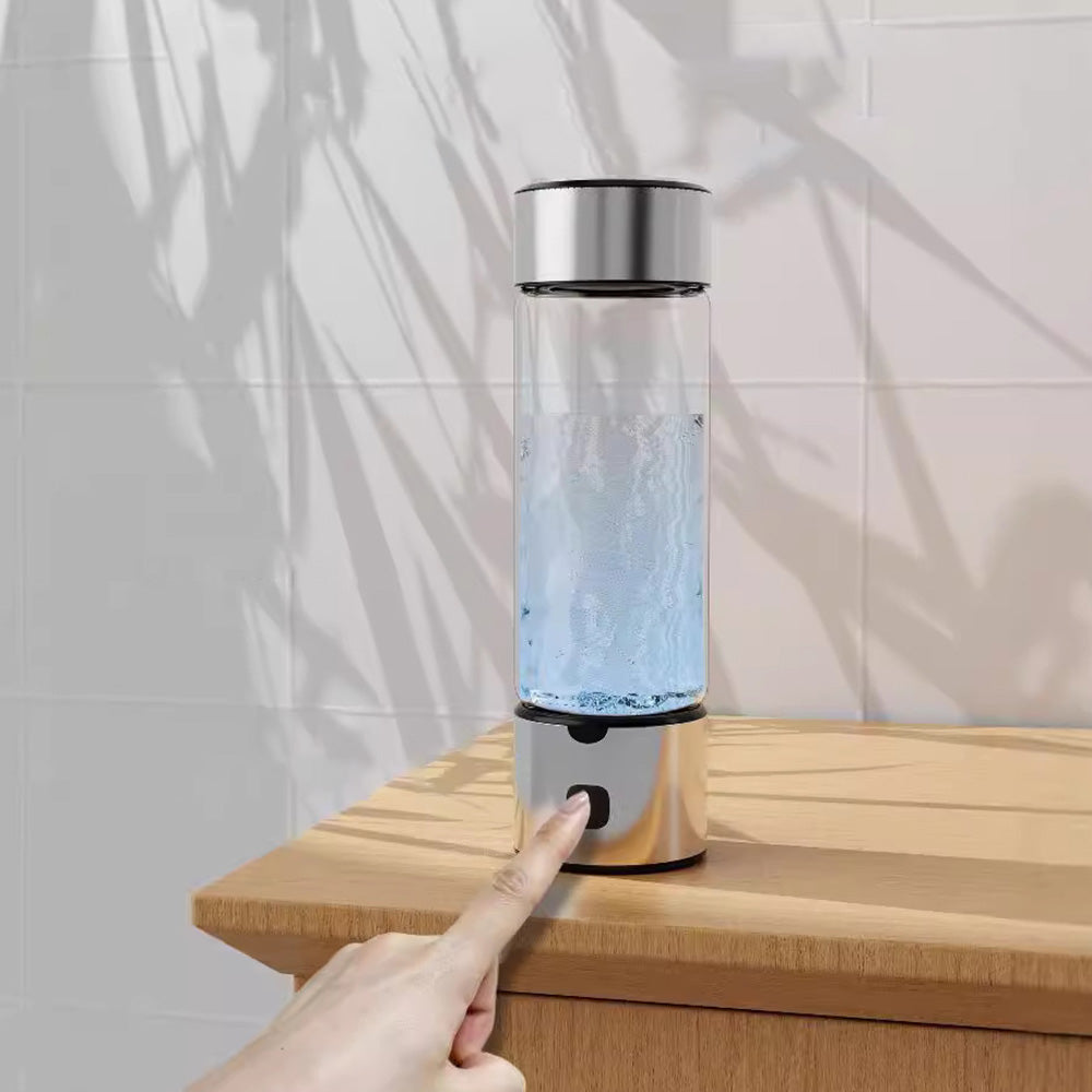 2-in-1 Hydrogen Water Generator 460ML Hydrogenated Water Bottle for Home Office Travel