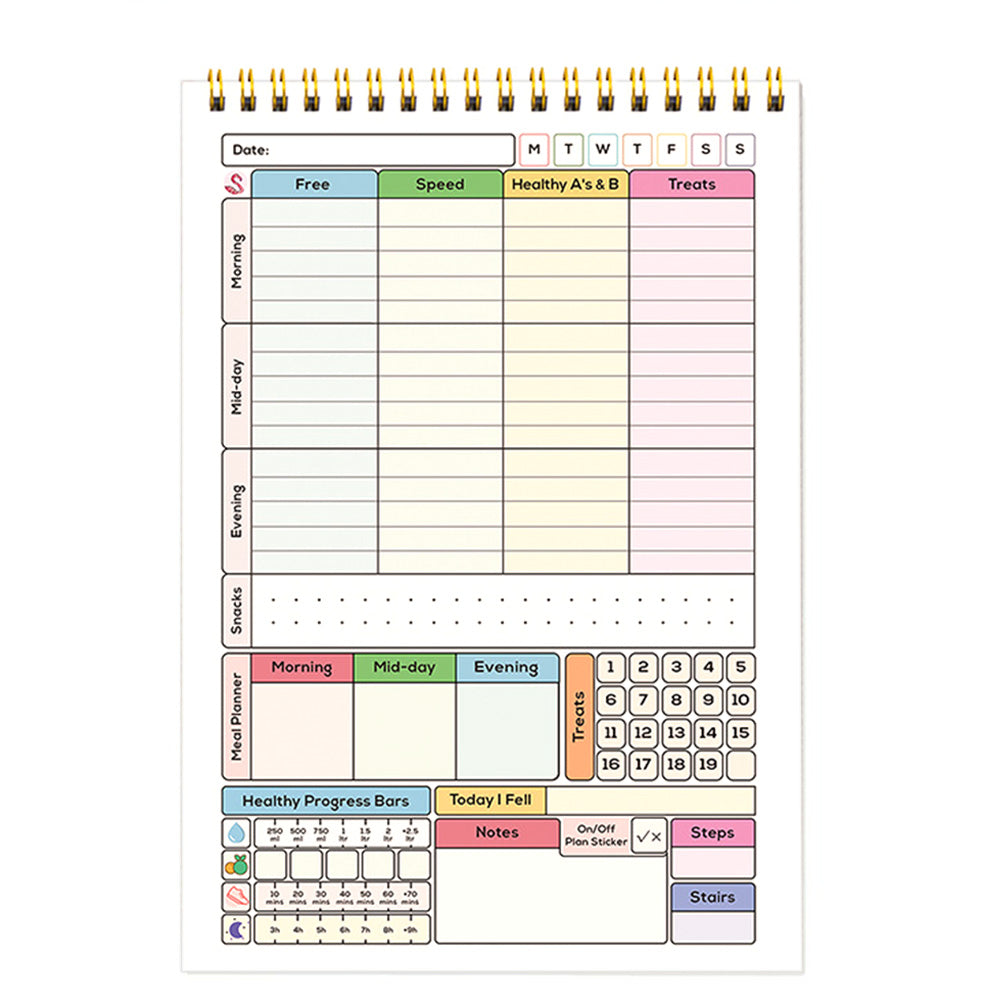 A5 Calorie Tracker Journal Food Diary Meal Log Book