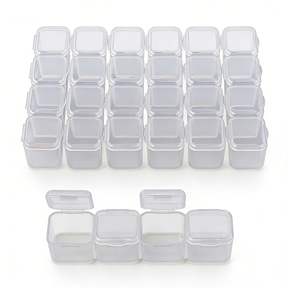 28 Grid Plastic Compartment Storage Box Container Jewellery Bead Craft Organiser