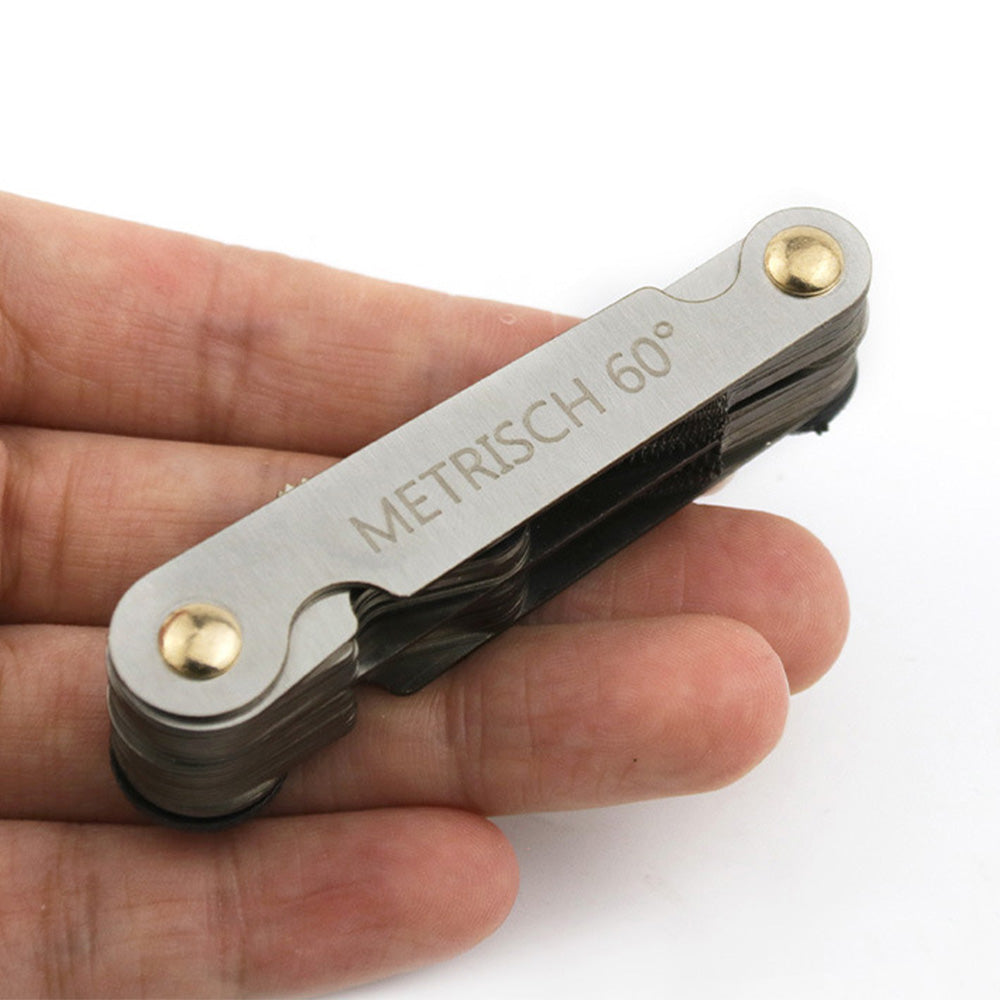 52 Leaf Metric 60 Degree and Imperial 55 Degree Thread Pitch Gauge