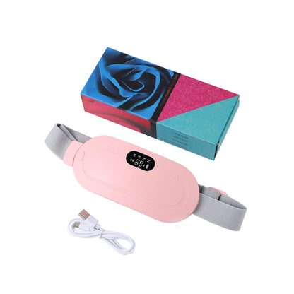 Electric Heating Belt for Women Portable Waist Abdomen Warmer with Massage
