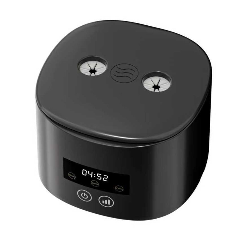 55kHz 350ml Ultrasonic Cleaner with Blue Light 3 Modes - Black