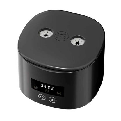 55kHz 350ml Ultrasonic Cleaner with Blue Light 3 Modes - Black