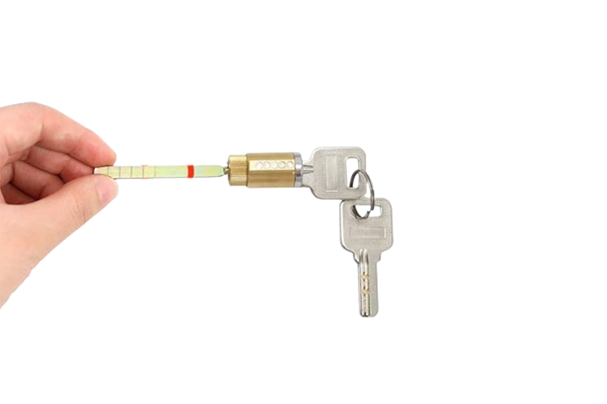 Sliding Door Lock Handle Security Door Locks Set With Keys-White Color