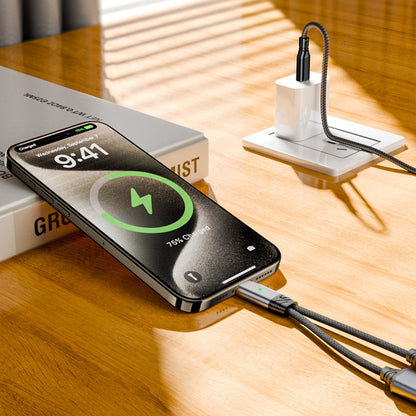 2-in-1 USB-C Splitter Dual Type-C Headphone and Charger Adapter Audio Dongle Cable for iPhone 16 Series Grey