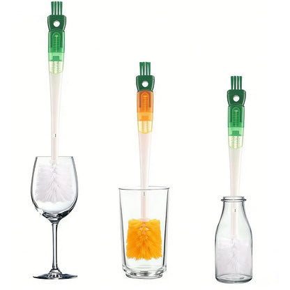 Bottle Brush Set 5 in 1 Water Bottle Cleaning Brush Lid Gap Detail Washer Brush Kit