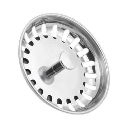 2 Pack Kitchen Sink Strainer Drain Stopper Baskets with Rubber Seals