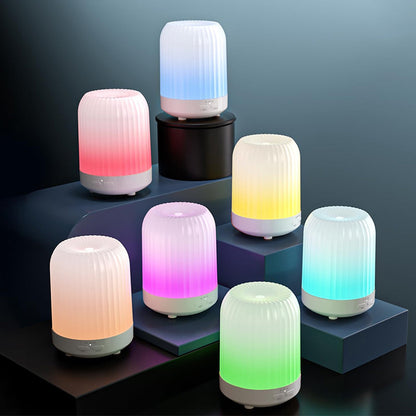 Ultrasonic Essential Oil Diffuser 250ML Small  Humidifiers with Night Light for Home Office Colorful Light