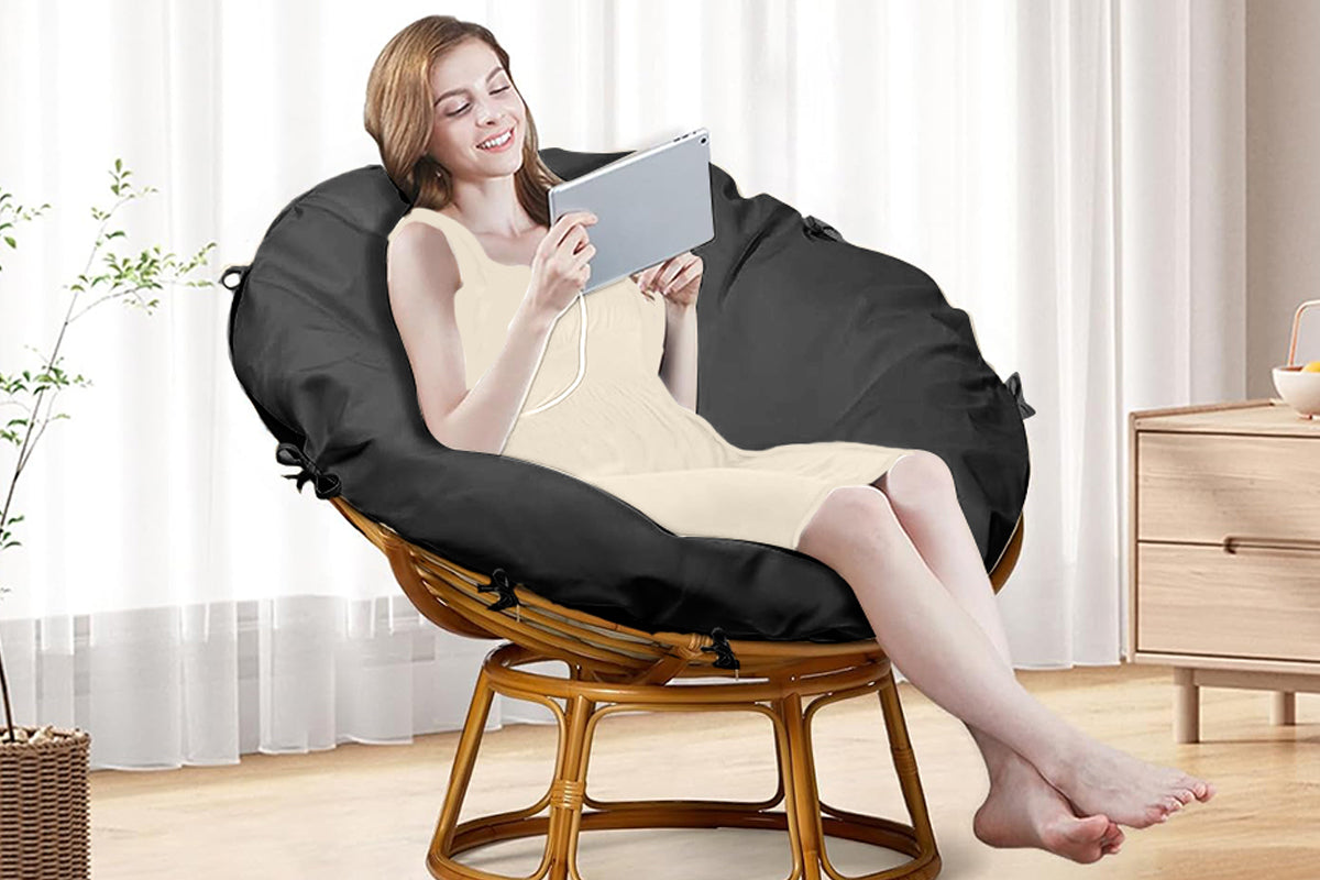 Papasan Cushion Cover Water-Resistant Chair Cushion Slipcover