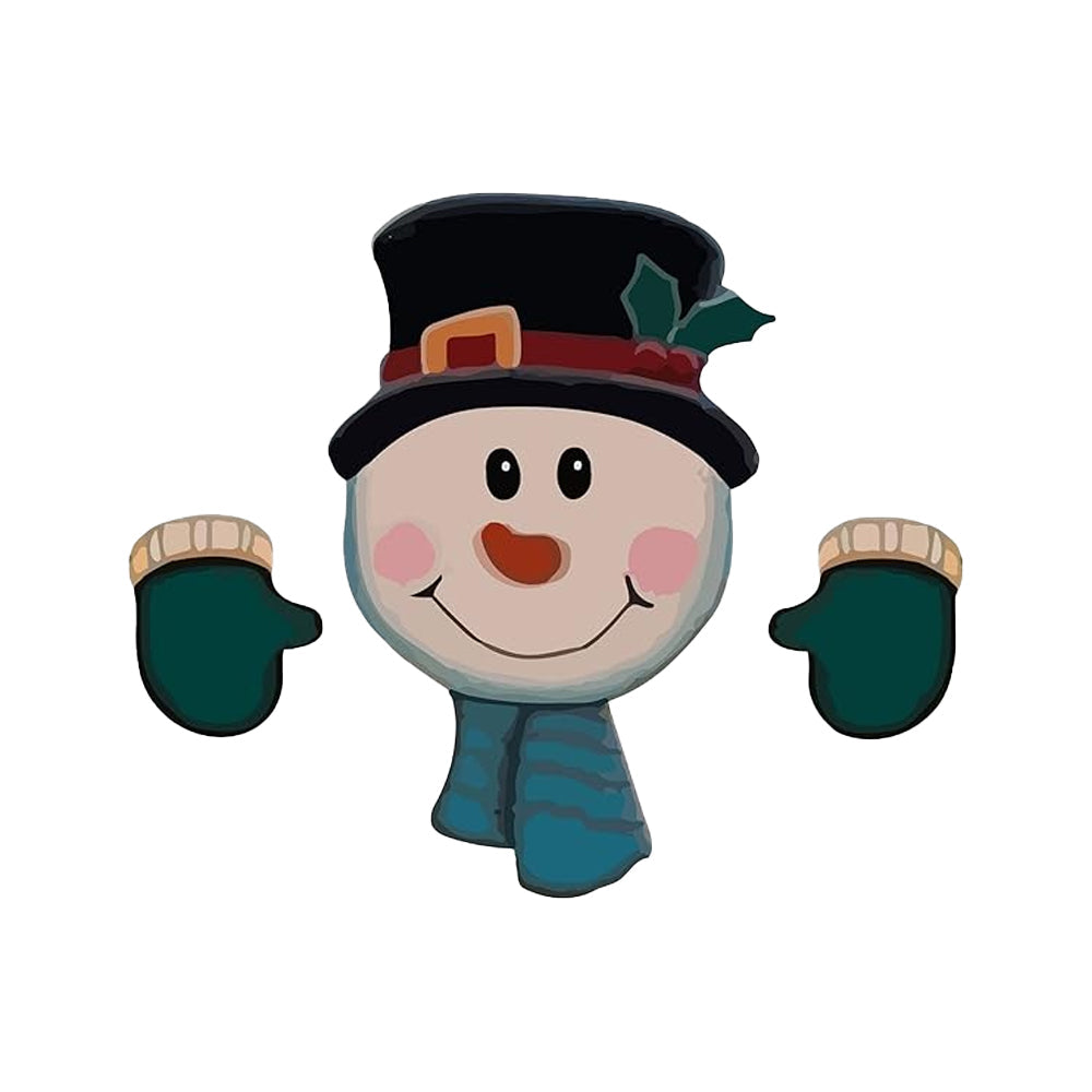 Christmas Fence Peeker Decoration Christmas Theme DIY Outdoor Garden Fence Signs for Home Yard Decoration Style 2