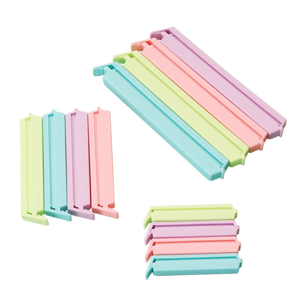 24PCS Plastic Sealing Bag Clip Sealer Clamp Kitchen Storage Food Snack Chips Seal Tool
