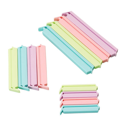 24PCS Plastic Sealing Bag Clip Sealer Clamp Kitchen Storage Food Snack Chips Seal Tool