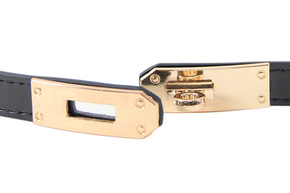 Skinny Belts for Women Dresses PU Leather Adjustable Waist Belt for Pants Jeans