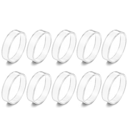 10 Pack Clear Silicone Ring Protectors for Oura Ring 5