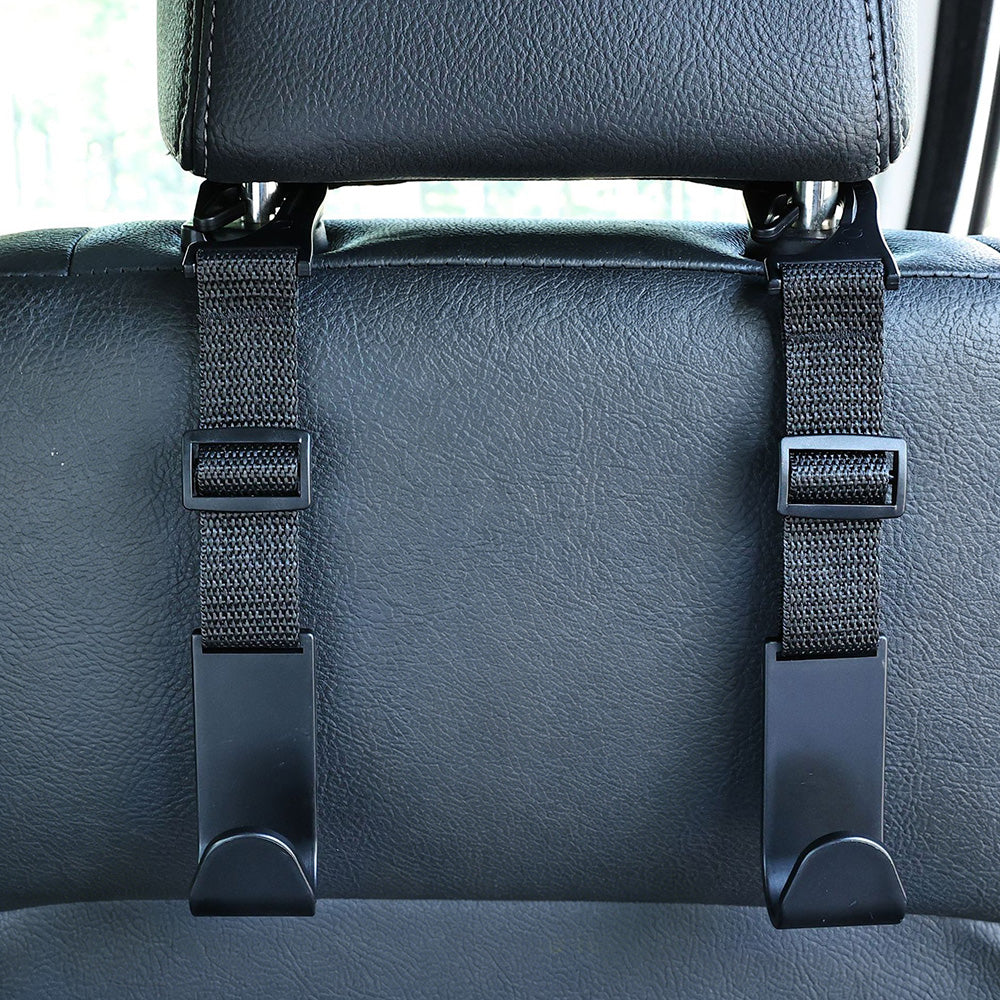 4Pcs Car Seat Headrest Hook Adjustable Multi Functional Cargo Hook for Most Cars