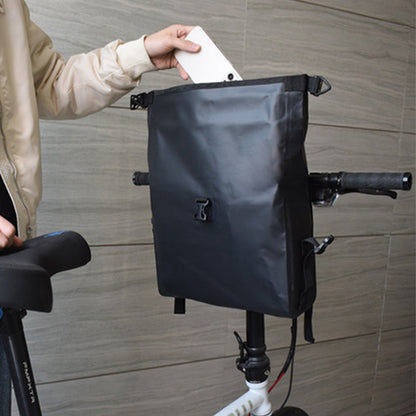 9L Bike Handlebar Bag ââ‚?Cycling Front Frame Tube Storage Pouch
