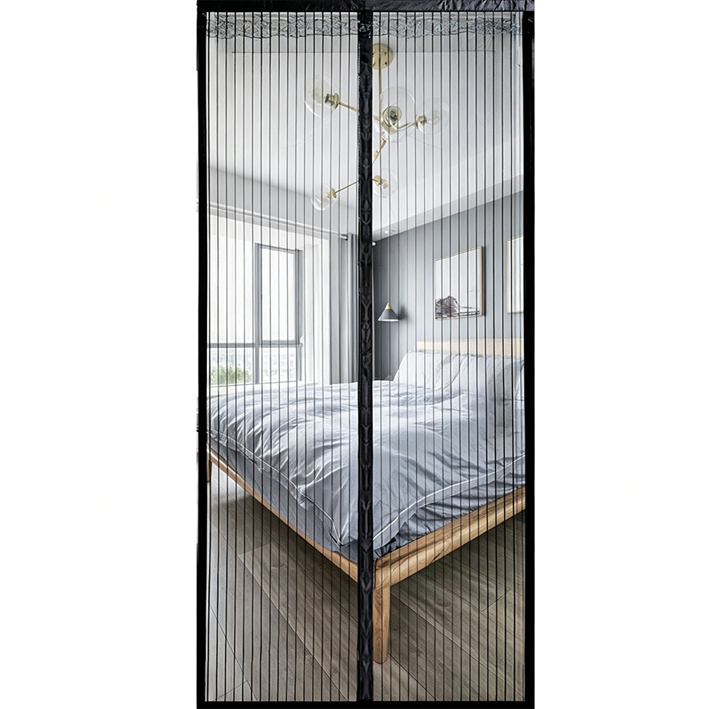 No-Drill Attraction Mosquito Screen Door Curtain