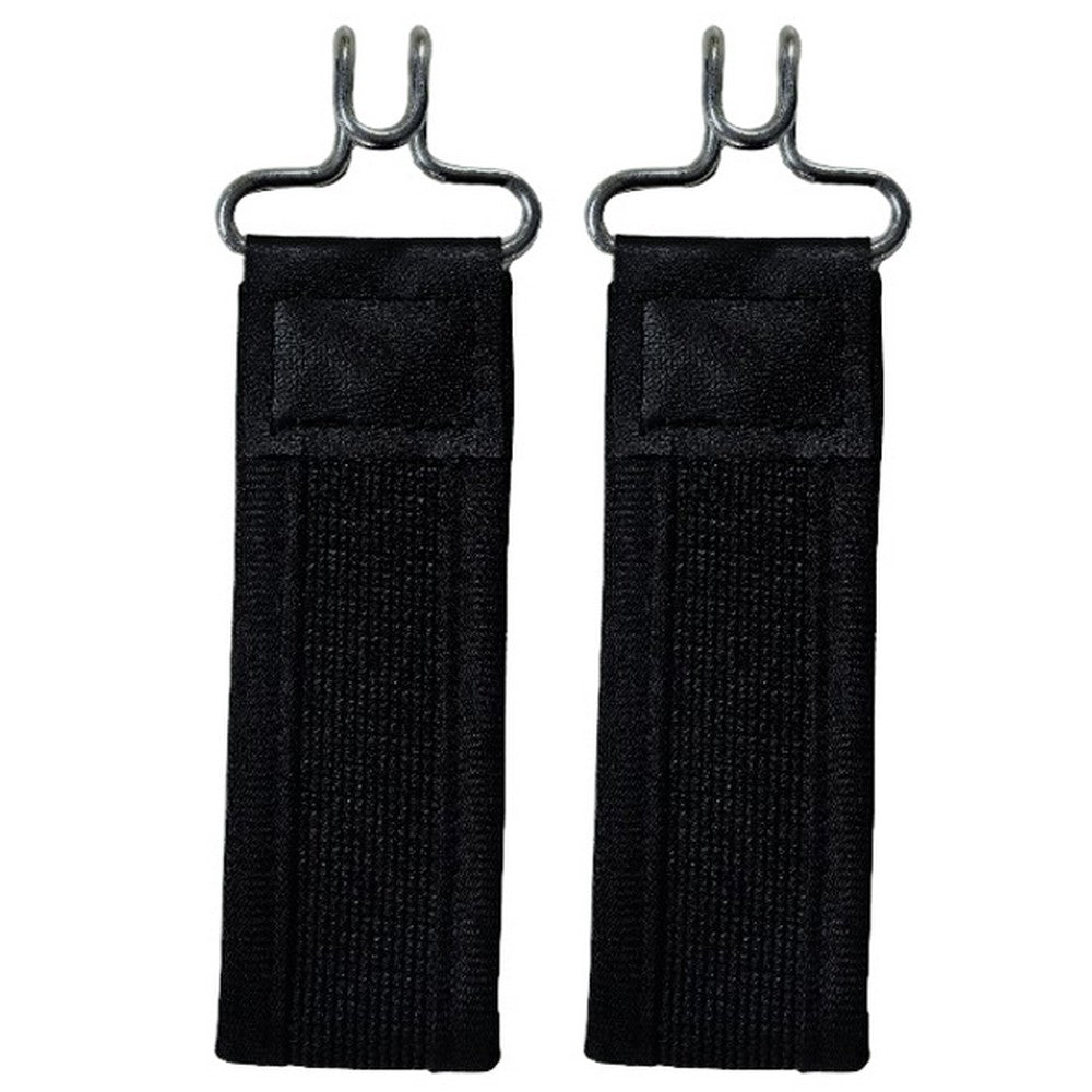 2Pcs Elastic Belt Adjustable No Buckle Belt for Daily Use-Black