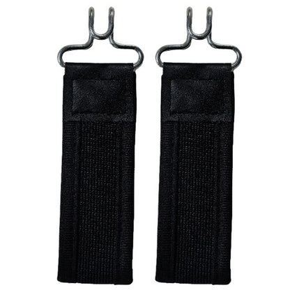 2Pcs Elastic Belt Adjustable No Buckle Belt for Daily Use-Black