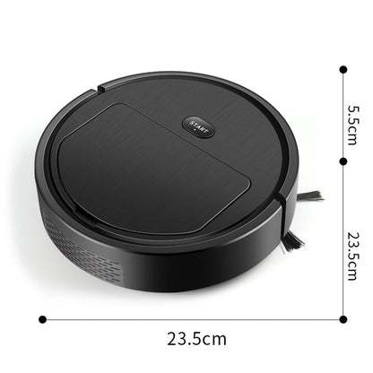 Automatic Smart Sweeping Robot Vacuum Cleaner Dry Wet Floor Mop-Black