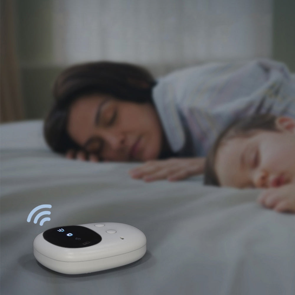 Wireless Bedwetting Alarm with Rechargeable Sensor and Receiver