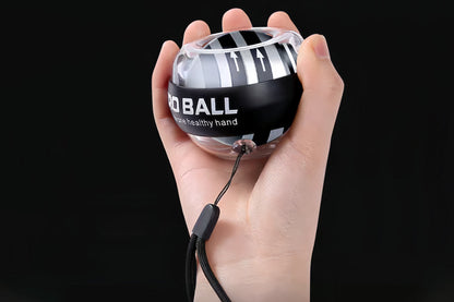 LED Wrist Ball Trainer Auto-Start Wrist Strengthener Gyroscopic Forearm Exerciser Gyro Ball for Strengthen Arms Muscles Wrist-Black