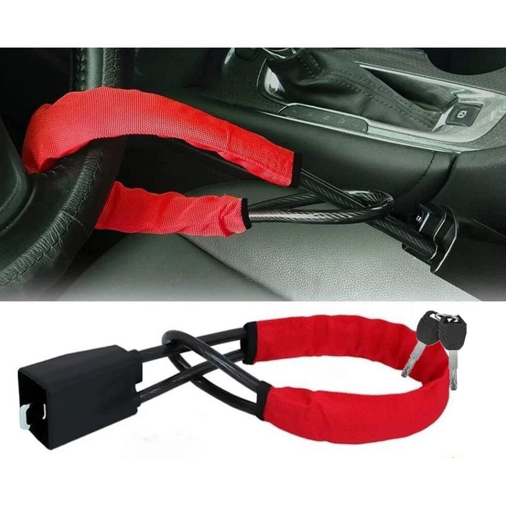 Car Steering Wheel Lock Anti-Theft Car Device for Vehicle SUV Golf Cart