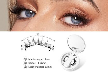 Magnetic Eyelashes Kit With Clip Reusable Magnetic Lashes Glue-Free False Lashes-Style 2
