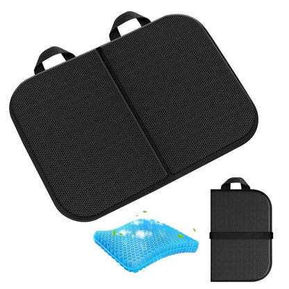 Foldable Seat Cushion TPE Gel Breathable Portable Pad for Office Chair Car Home Outdoor