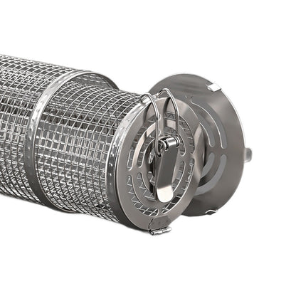 2 Pack Stainless Steel Rolling Grill Baskets with Handles