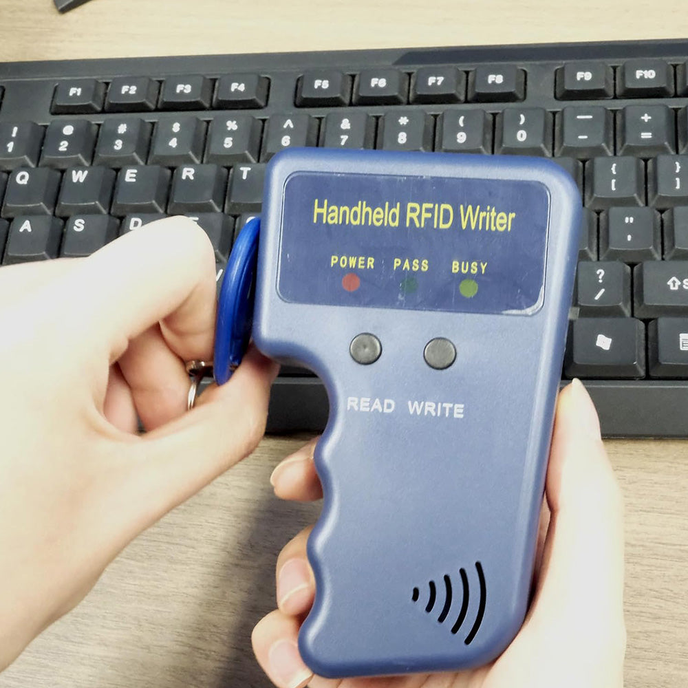 Handheld RFID ID Card Copier Key Reader Writer 125KHz RFID Card Copier Duplicator with 5 Blank Cards for T5577