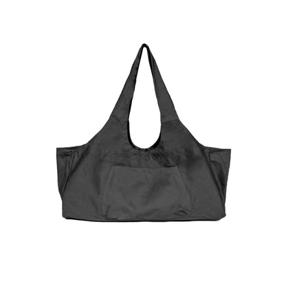 Large Yoga Mat Carrying Bag with Side Pocket Yoga Tote Bag Gym Bag Black