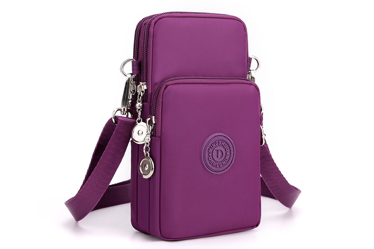 Small Crossbody Bag for Women Cell Phone Purses Wallet Travel Pouch Shoulder Bag-Black