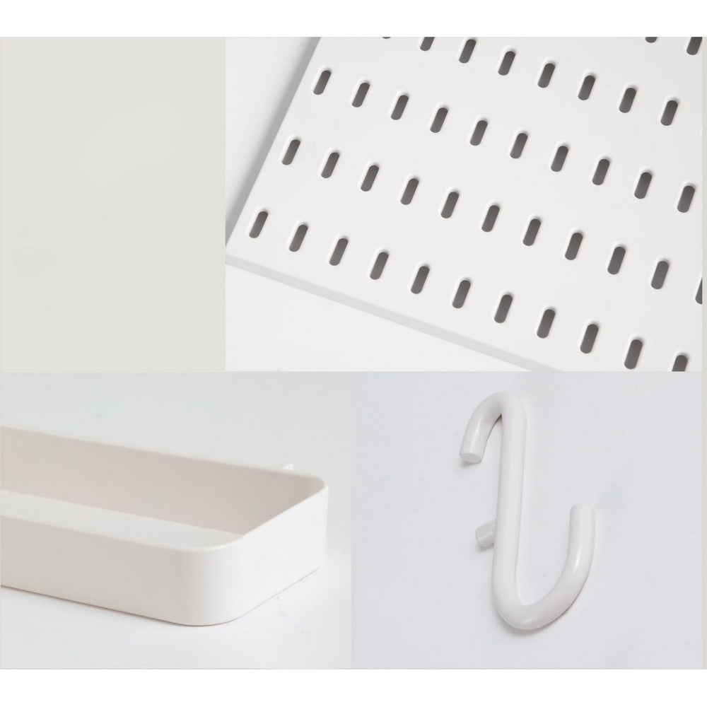 2Pcs Pegboard Combination Kit Pegboards and Accessories Modular Hanging for Organizer