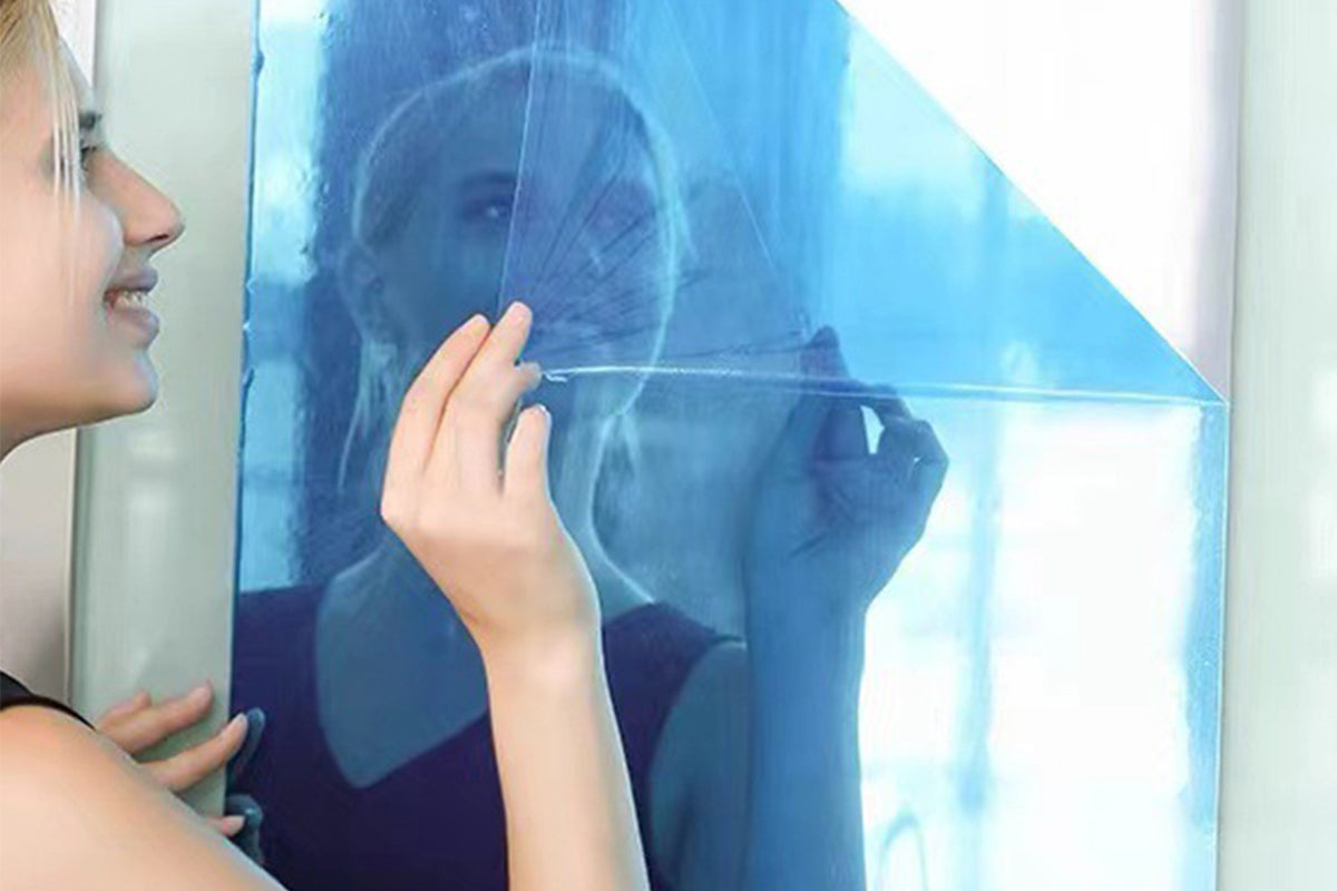 2M Self Adhesive Large Mirror Wall Sticker Roll