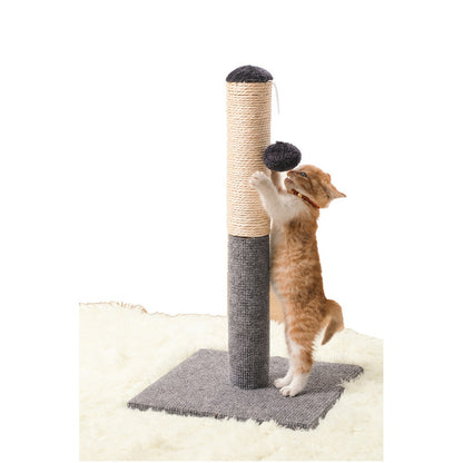 Cat Scratching Post with Hanging Balls Sisal Cat Tree Tower Cat Rubbing Post