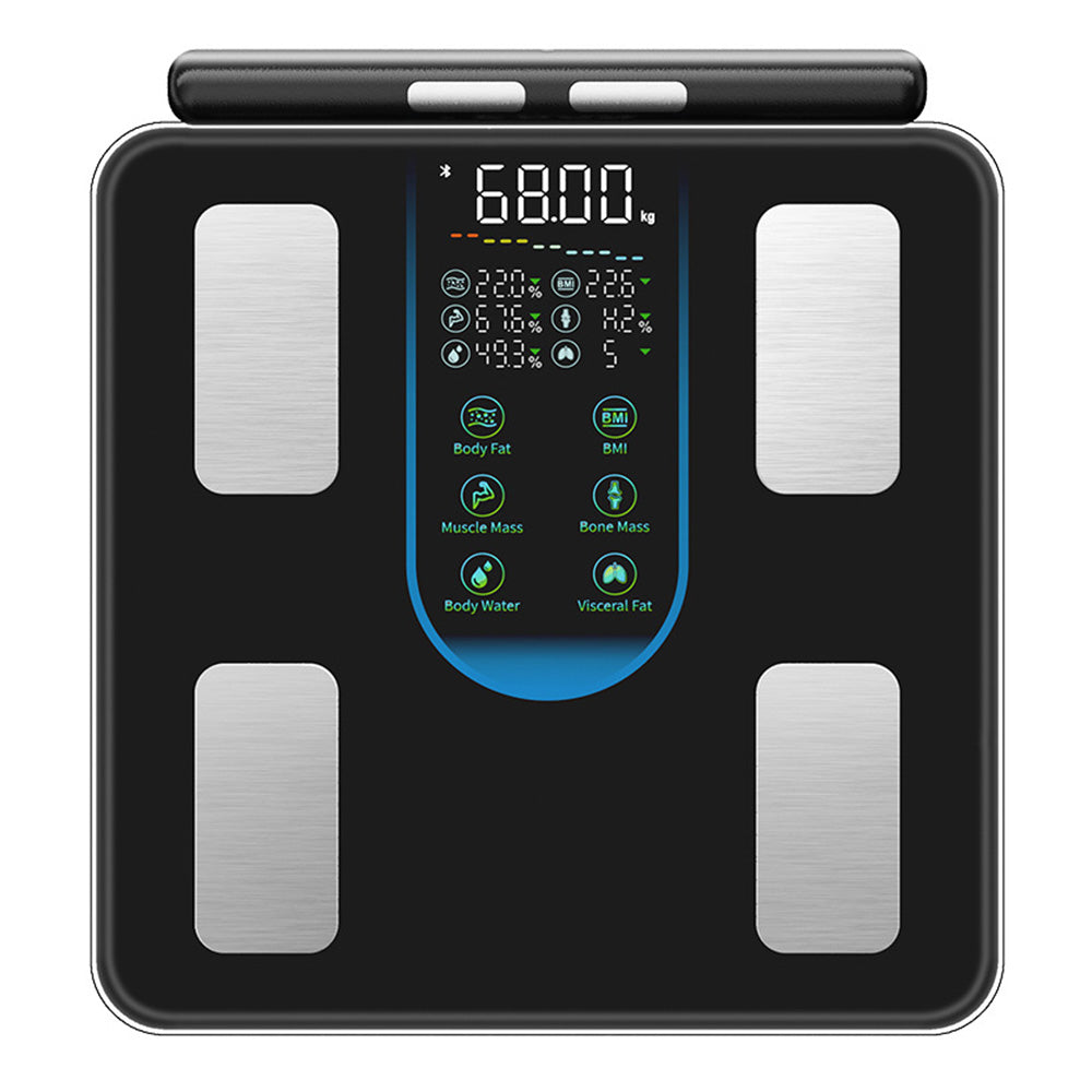 Smart Body Fat Scale 8 Electrode Dual Frequency Bluetooth Scale Measures 8 Key Metrics