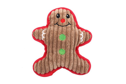 Christmas Squeaky Plush Soft Dog Toys Interactive Durable Dog Chew Toys-Snowman