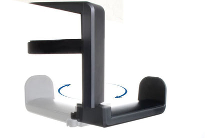 Headset Holder Headphone Hook Rotating Arm Under Desk Headphone Hanger -Black