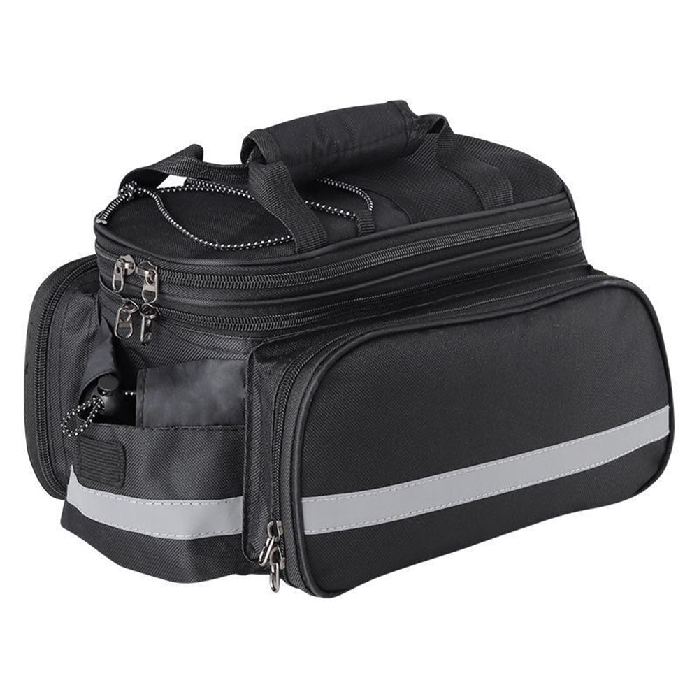 Bicycle Rear Seat Bag Expandable Bike Rack Bag Cycle Luggage Carrier Trunk Bag with Rain Cover