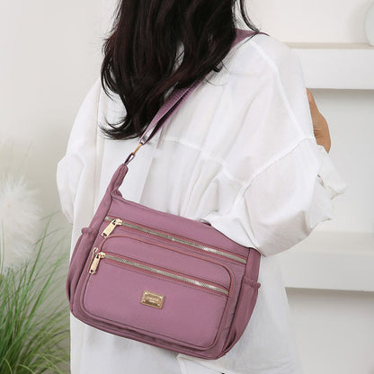 Fashion Large Capacity Messenger Crossbody Bag - Pink
