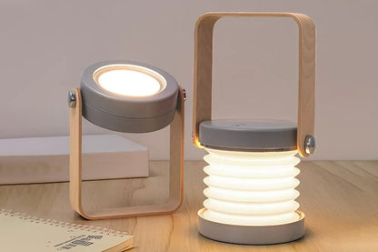 Multi Dimmable Foldable LED Night Light Table Lamp Portable Camping Flashlight-Grey