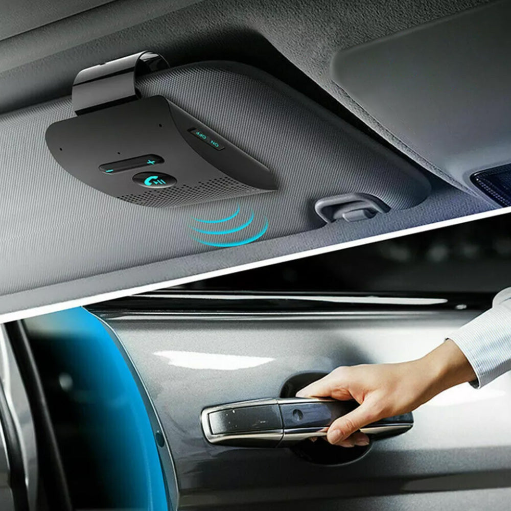 Wireless Car Adapter Handsfree Bluetooth Car Speaker Sun Visor Clip Speakerphone