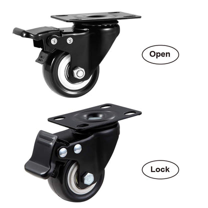 4 Pack 2 Inch Swivel Caster Wheels