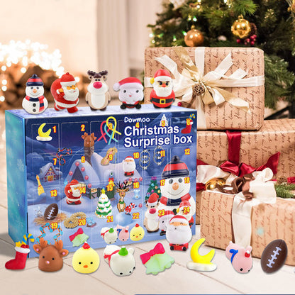 24 Days Christmas Fidget Advent Calendar Christmas Countdown Calendar with 24 Toys Xmas Surprise Blind Box