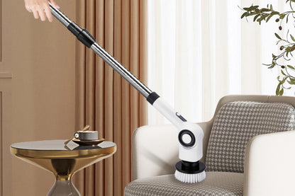 Cordless Electric Spin Scrubber Turbo Scrub Cleaning Brush with 7 Brushes