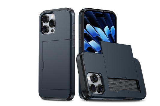 Shockproof Phone Case For Apple iPhone 16 Or 15 Series - Navy Blue